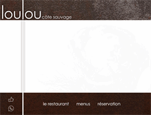 Tablet Screenshot of louloucotesauvage.com